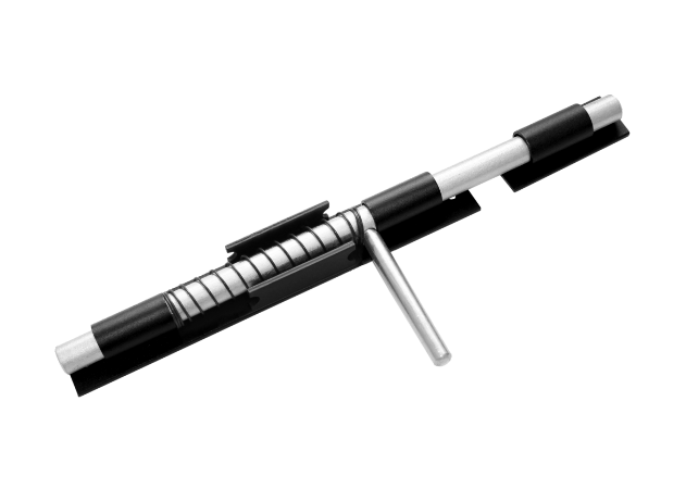 Засов ДОБРЫНЯ с пружиной 300мм (черный)